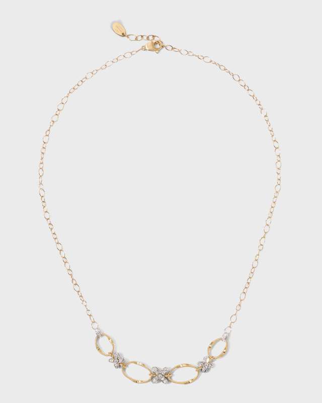 Marrakech Onde Yellow and White Gold Long Necklace